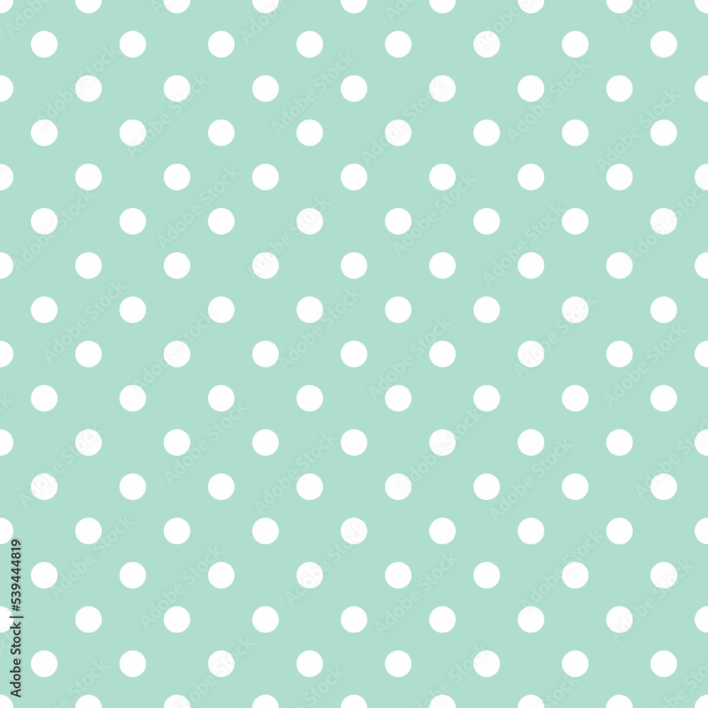 Seamless wallpaper white dots on a light blue background vector image.