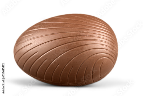 Chocolate easter eggs on backgrouund