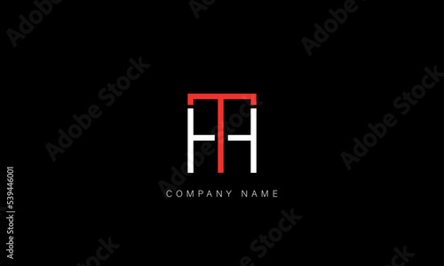 HT, TH Abstract Letters Logo Monogram