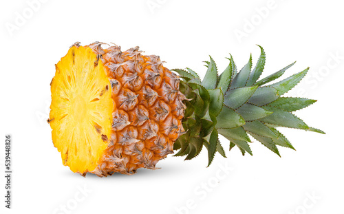 Fotografía pineapple slices isolated on transperent png