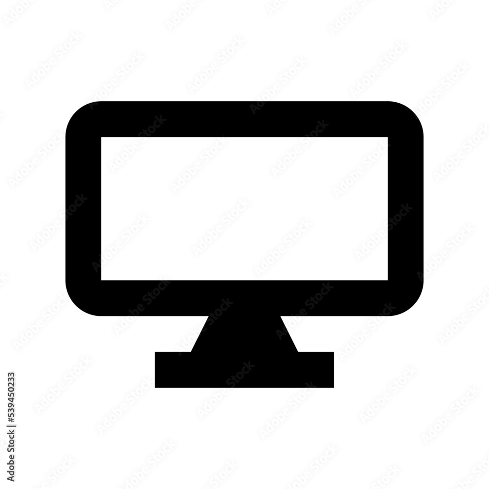 LCD Flat Vector Icon LCD Flat Vector Icon
