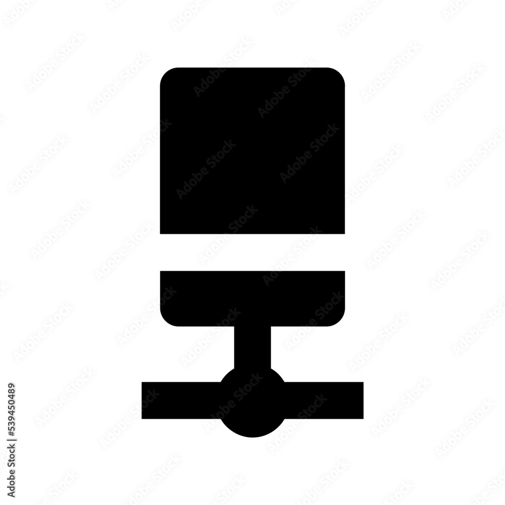 Network Server Flat Vector Icon Network Server Flat Vector Icon