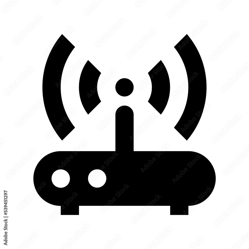 Wifi Router Flat Vector Icon Wifi Router Flat Vector Icon