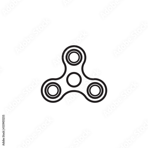 fidget spinner icon vector