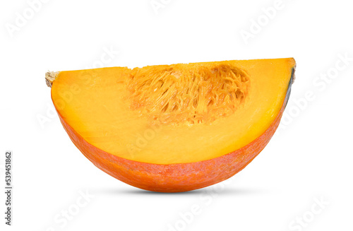 Canvastavla Pumpkin slice isolated on transperent png
