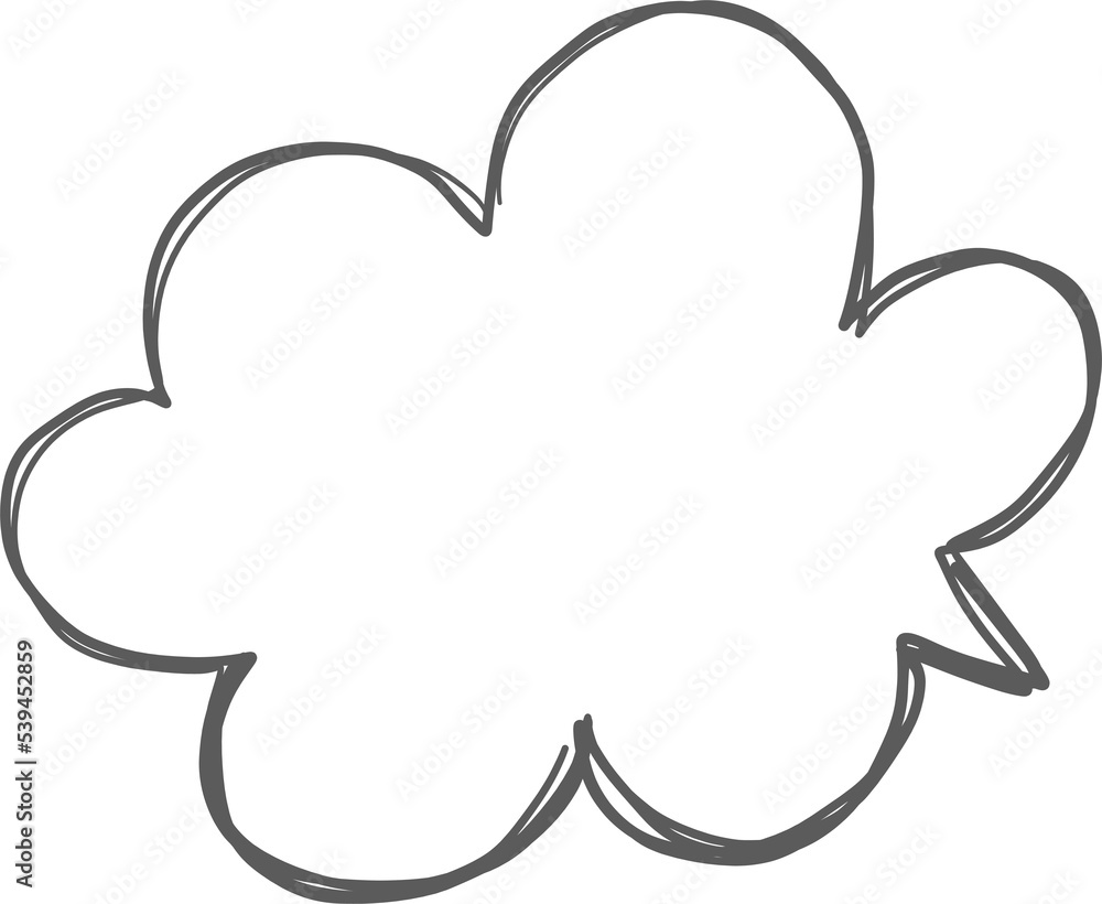 Hand drawn speech bubbles dialog shape Hand drawn speech bubbles dialog shape