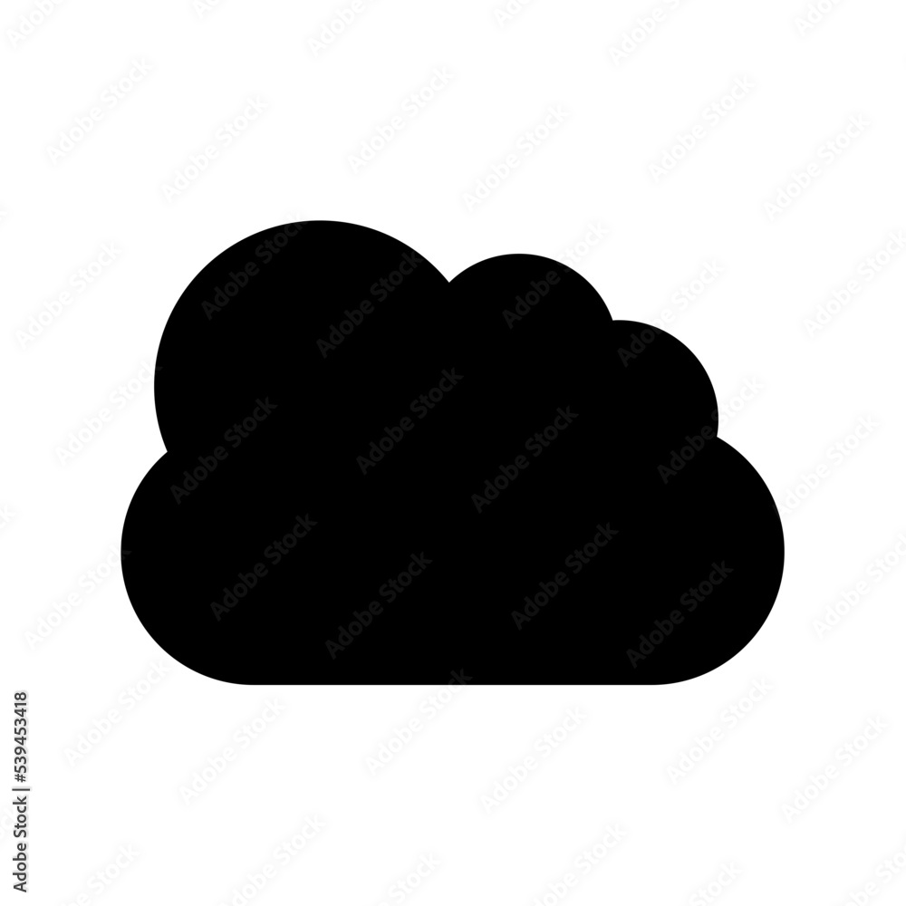 Cloud Flat Vector Icon Cloud Flat Vector Icon