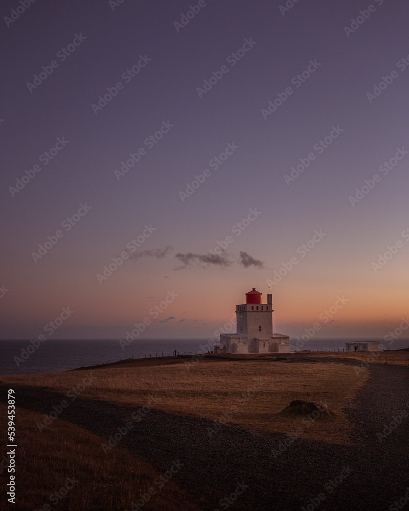 lighthouse at sunset