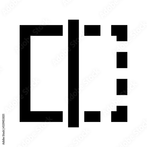 Square Layout Flat Vector Icon