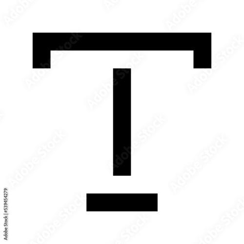Text Tool Flat Vector Icon