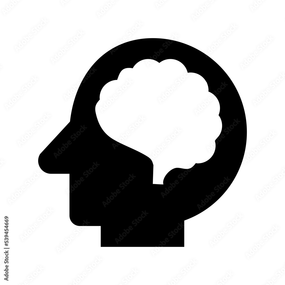 Human Brain Flat Vector Icon Human Brain Flat Vector Icon
