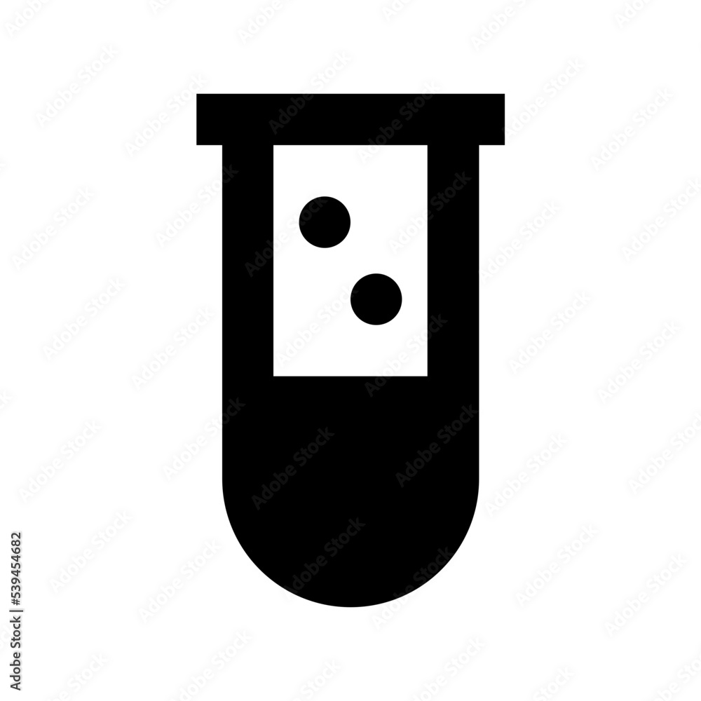 Test Tube Flat Vector Icon Test Tube Flat Vector Icon