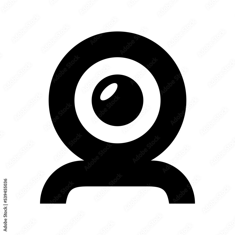 Webcam Flat Vector Icon Webcam Flat Vector Icon