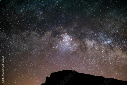 Milky way in Tenerife night sky photo