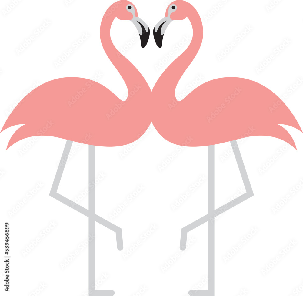 Obraz premium flamingo couple