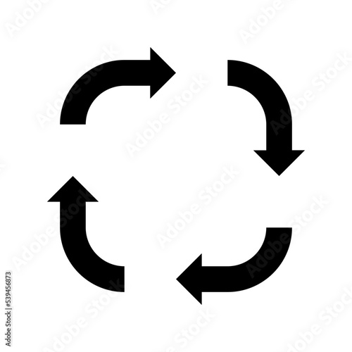 Recycling Flat Vector Icon 