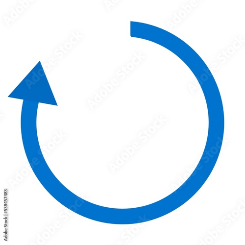 Clockwise circular arrow icon 