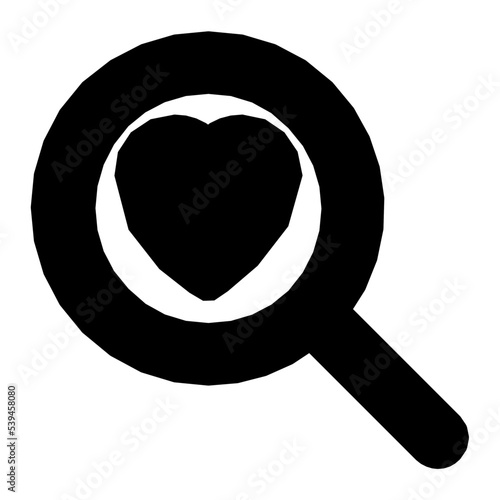 Magnifying Flat Vector Icon