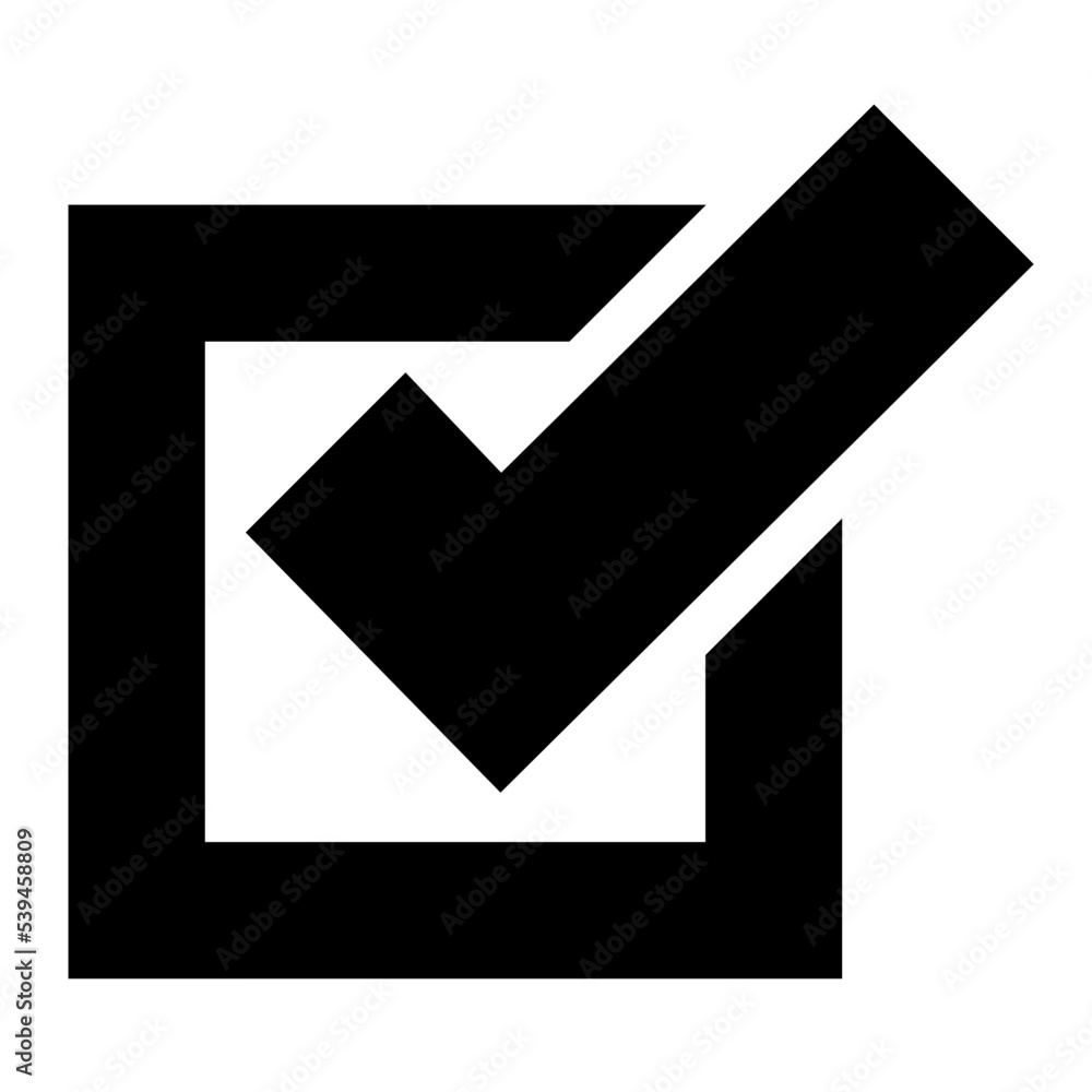 Check Box Flat Vector Icon Check Box Flat Vector Icon