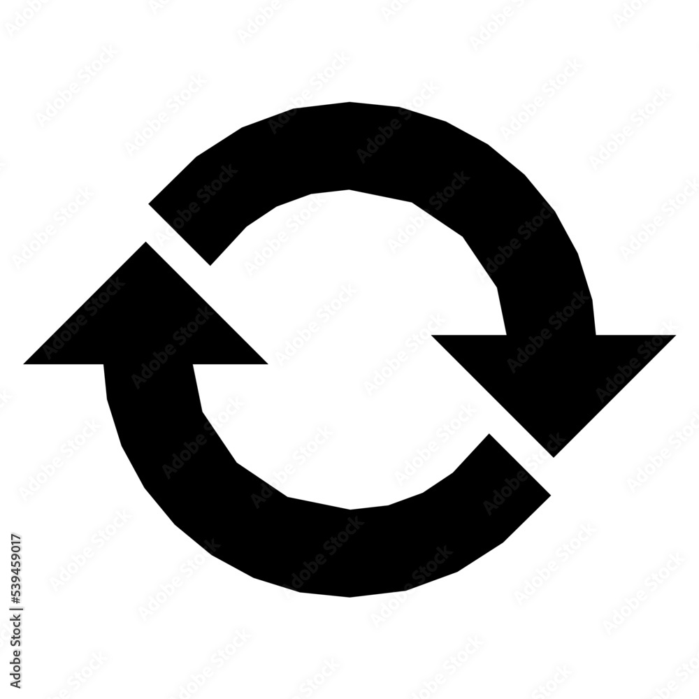 Refresh Arrows Flat Vector Icon Refresh Arrows Flat Vector Icon