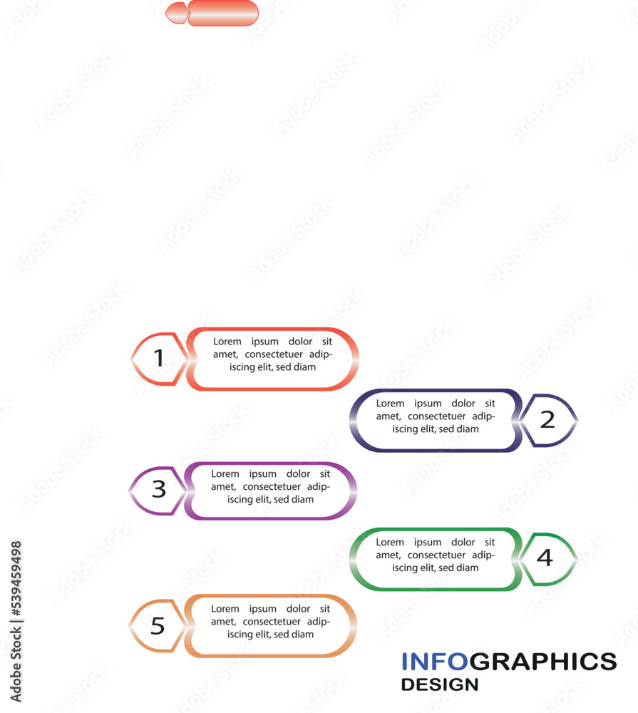 Obraz premium Vector Infographic design template