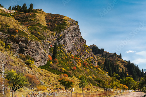 Jeti Oguz. Terskey Ala-Too Mountain Range, Issyk-Kul Region. Geological protected area near Karakol City. Popular asian tourist destination.