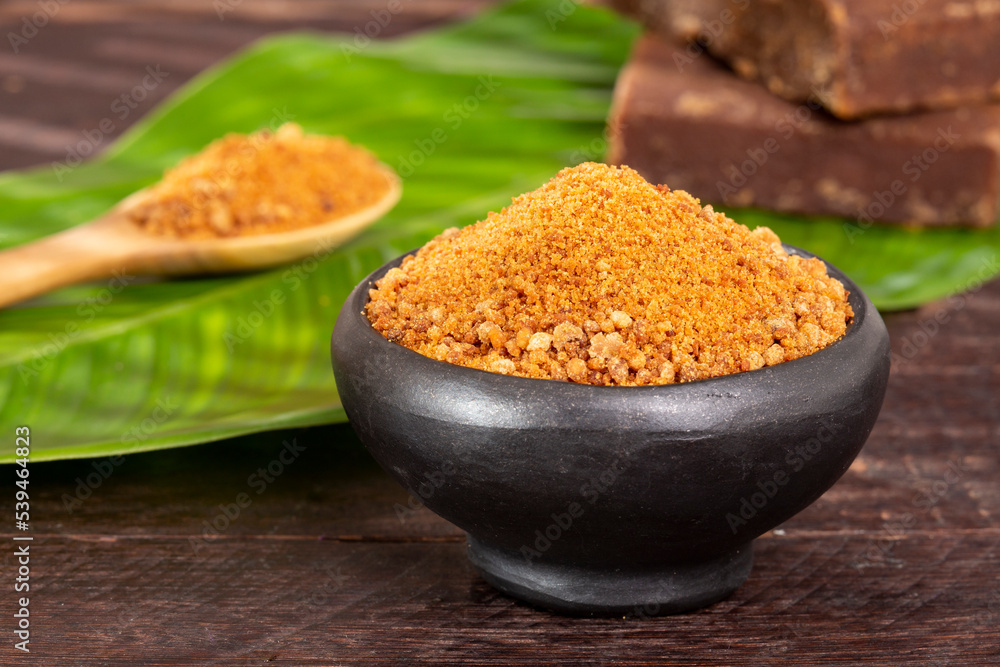 Panela or sugar cane candy - Saccharum officinarum
