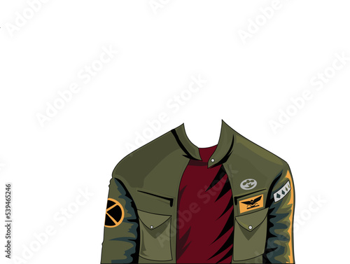 Jacket vector illustration for your character and NFT 