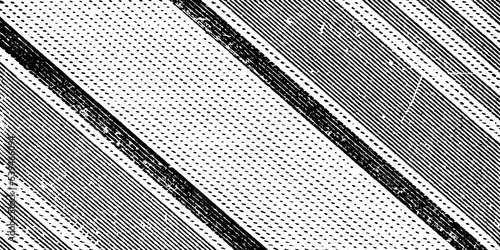 Background black and white abstract texture, decorative retro effect illustration, fabric style pattern, vintage graphic illustration in damaged engraving style with spots, nets, lines and scratches