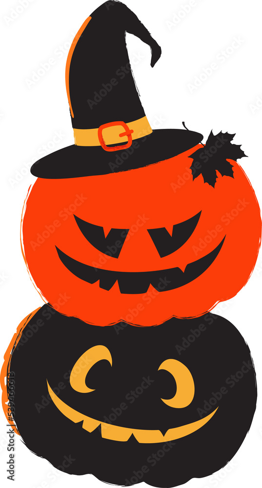 Happy Halloween Png Illustration Cute Evil Pumpkins. Transparent ...