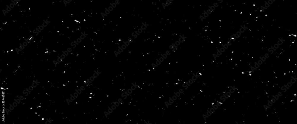 Falling snow isolated on black background. Falling snow at night. Bokeh lights on black background, flying snowflakes in the air. Winter weather. Overlay texture. Falling snow isolated on black background. Falling snow at night. Bokeh lights on black background, flying snowflakes in the air. Winter weather. Overlay texture.