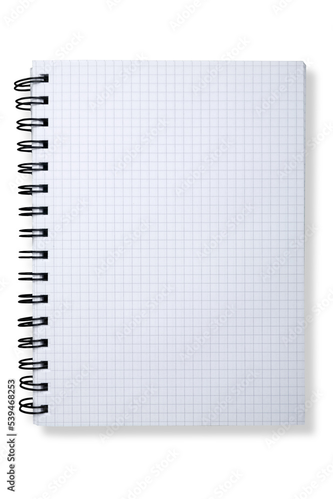 Blank notebook on a white background Blank notebook on a white background