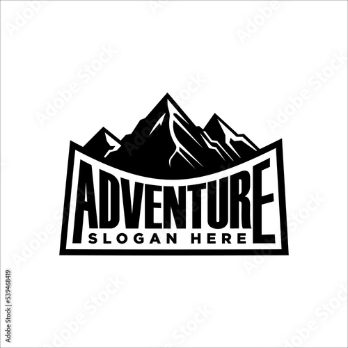 Adventure Outdoor Brand Logo Stamp Retro vector template