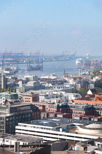 Blick zum Hamburger Hafen 