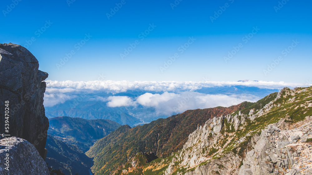 Fototapeta premium 中央アルプスの風景