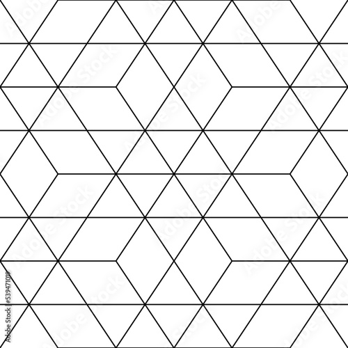Mosaic. Rhombuses  hexagons  triangles  lozenges  diamonds. Grid. Ancient ethnic motif. Geometric grate wallpaper. Parquet backdrop. Digital paper  web design  textile print. Lozenges. Seamless vector