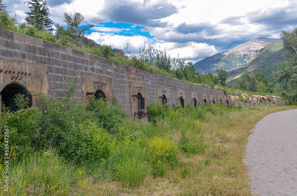 Obraz premium Redstone Coke Oven Historic District at the intersection of State Highway 133 and Chair Mountain Stables Road outside Redstone, Colorado