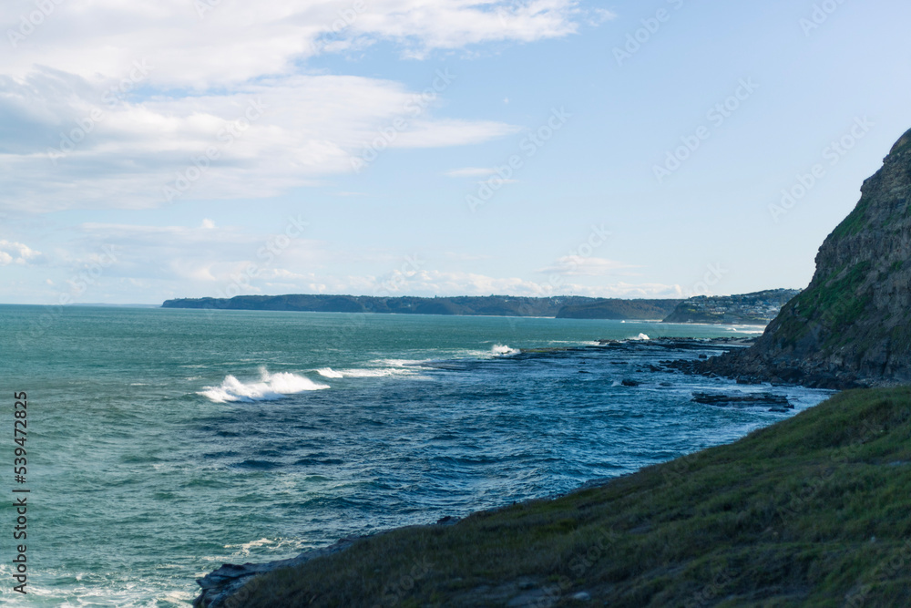 Naklejka premium sea and rocks