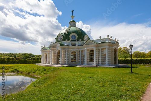 Photography Grotto pavilion in Kuskovo park. Moscow, Russia