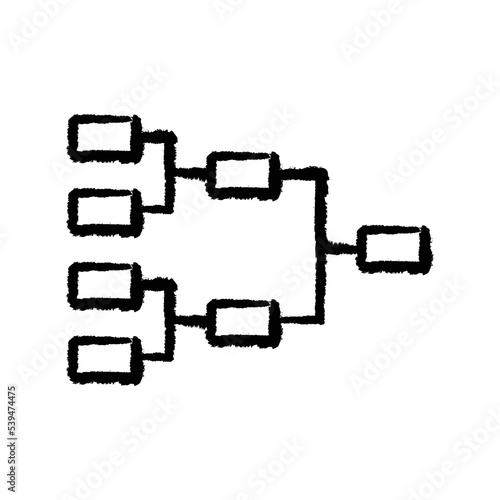 Sport fixtures hand-drawn icon vector graphic illustration