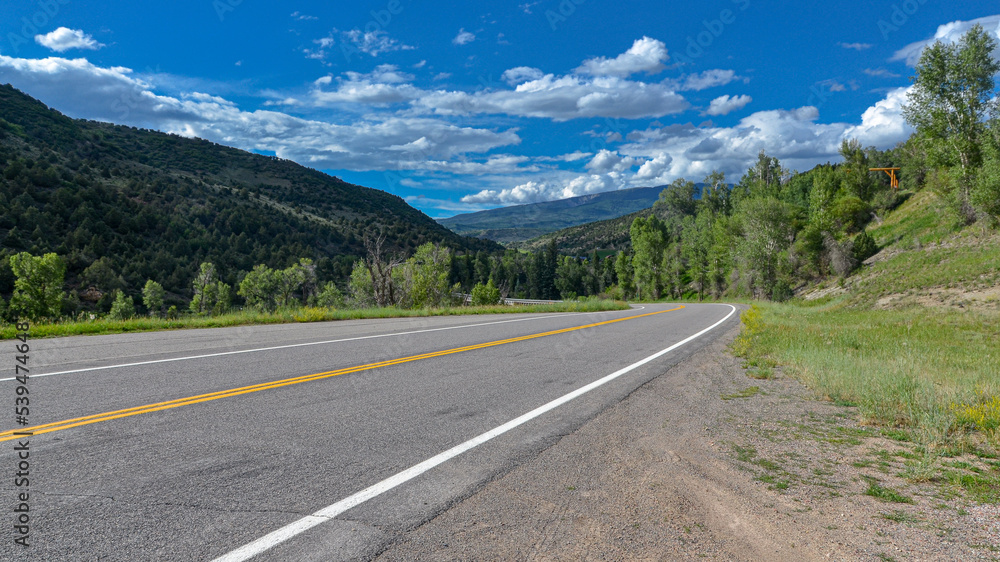 scenic Colorado State Highway 133 between Paonia and McClure Pass in Gunnison County