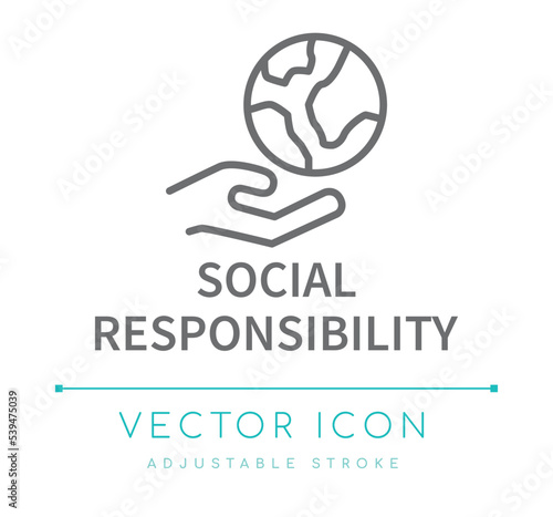 Social Responsibility Line Icon