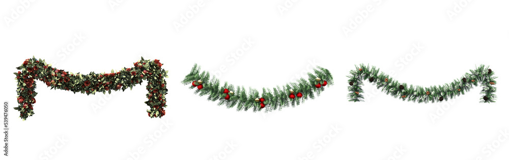© vadim_fl - Christmas decorations, New Year's decor, isolate on a transparent background, 3D illustration, cg render © vadim_fl - Christmas decorations, New Year's decor, isolate on a transparent background, 3D illustration, cg render