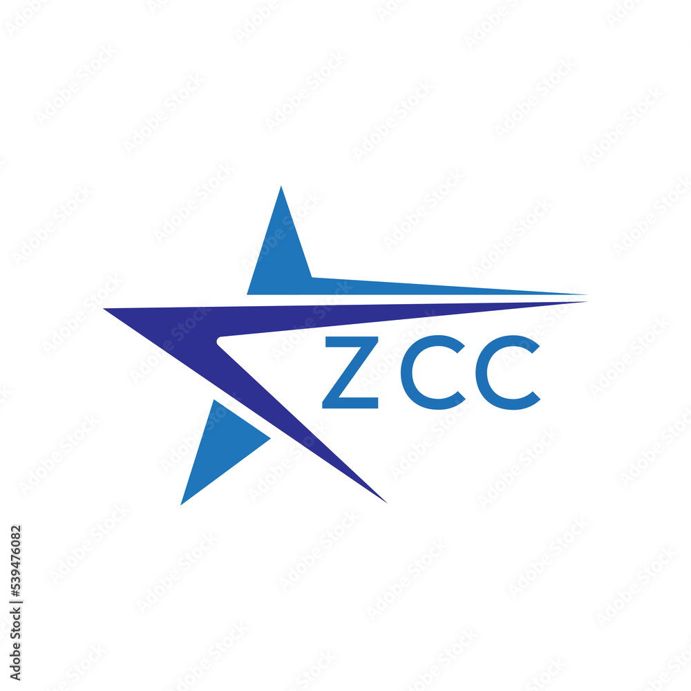 ZCC letter logo. ZCC blue image on white background. ZCC Monogram logo design for entrepreneur and business. . ZCC best icon.
