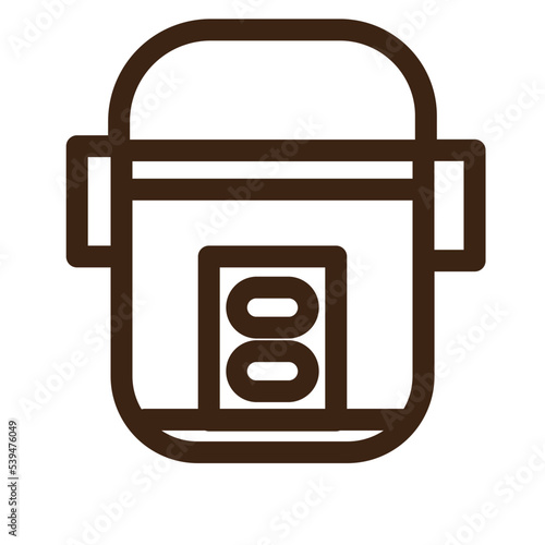 cooker electronic rice rice cooker warm icon