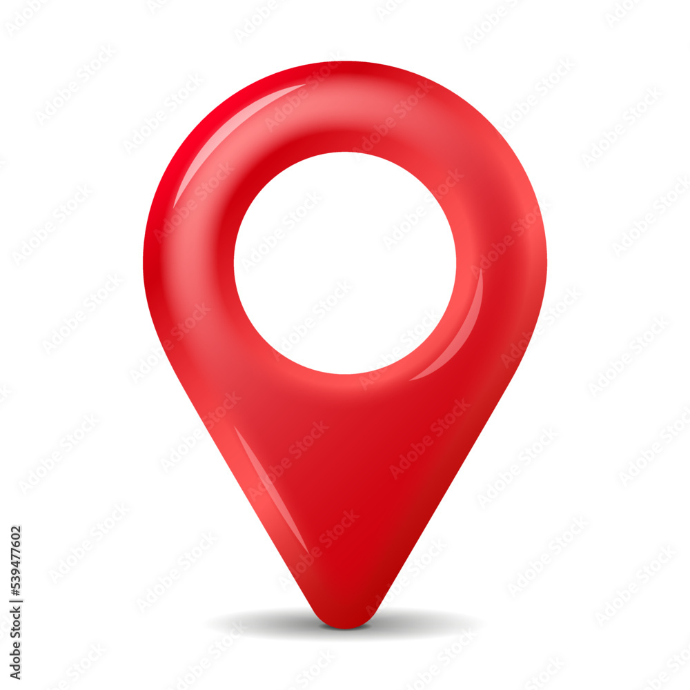 Favorite place location icon red with a heart Favorite place location icon red with a heart