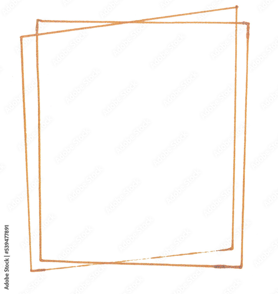Frame line hand drawn watercolor clipart Frame line hand drawn watercolor clipart