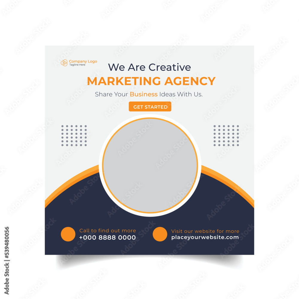 Digital marketing agency social media post design 