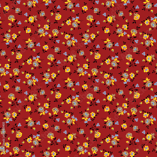 small rose flower pattern, little floral pattern