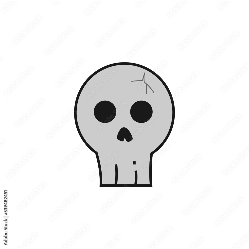 Halloween Skull Vector Illustration Halloween Skull Vector Illustration